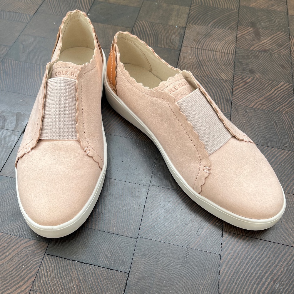 Cole Haan Pink Scalloped Sneakers